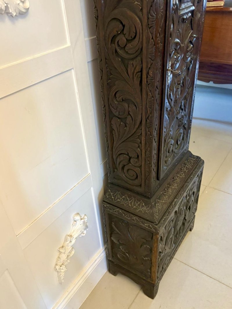 Outstanding Quality 18th Century Oak Longcase Clock - Image 4